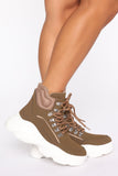 Space From You High Top Sneakers - Khaki
