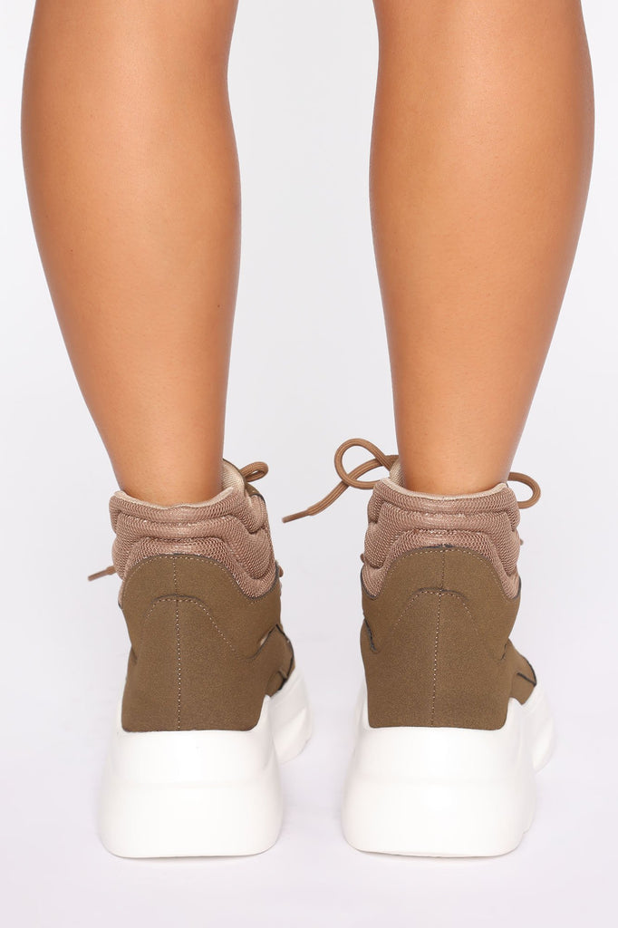 Space From You High Top Sneakers - Khaki