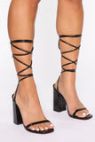 Croc About You Heeled Sandals - Black