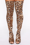 Call Me Fierce Heeled Boots - Leopard