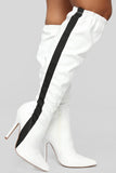 Anytime Girl Heeled Boot - White