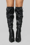 Anytime Girl Heeled Boot - Black