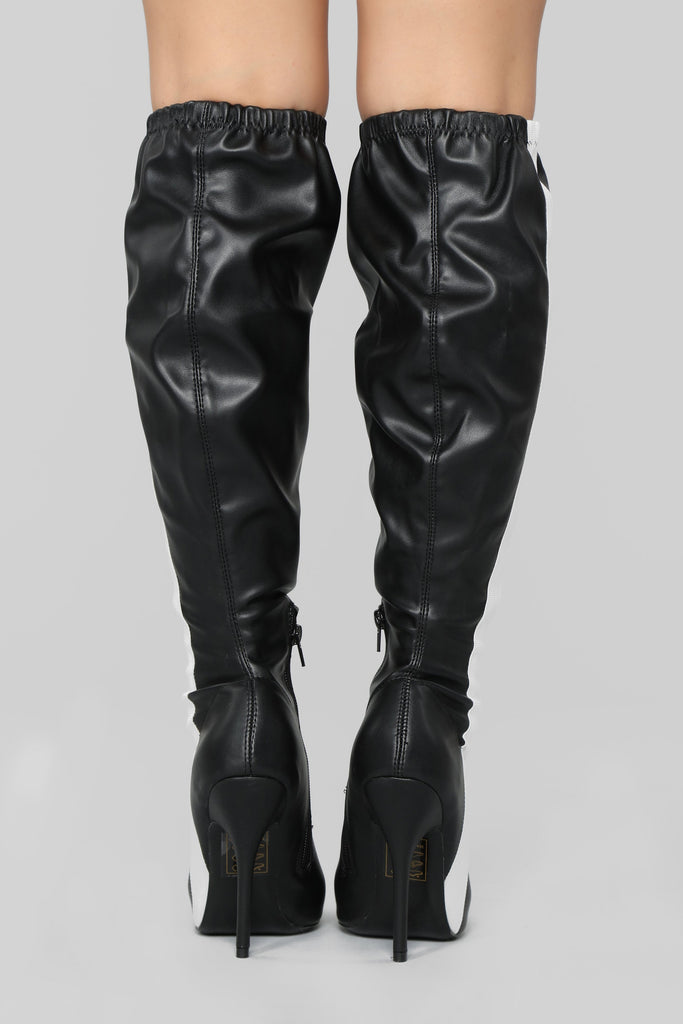 Anytime Girl Heeled Boot - Black