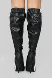 Anytime Girl Heeled Boot - Black