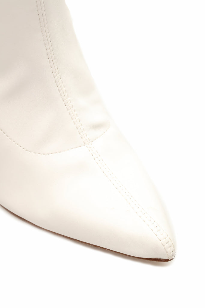 Anytime Girl Heeled Boot - White