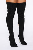 Walk The Walk Heeled Boots - Black