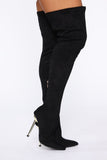 Walk The Walk Heeled Boots - Black