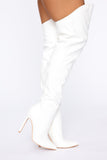 Here and There Heeled Boot - White