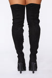 Tell Me Twice Heeled Boots - Black