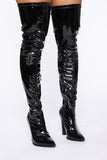 You Know You Got It Heeled Boots - Black