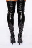 You Know You Got It Heeled Boots - Black