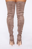 High Voltage Heeled Boots - Taupe