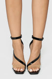 Sassy You Heeled Sandal - Black