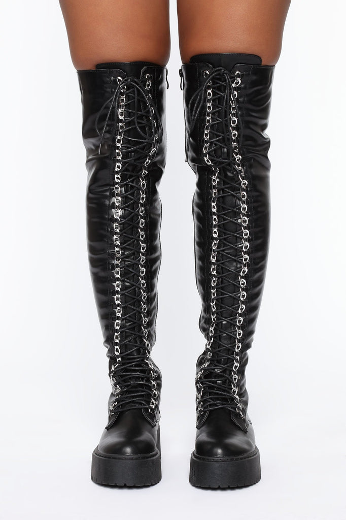 Let's Link Up Boot - Black