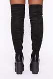 Not In The Same Lane Boots - Black
