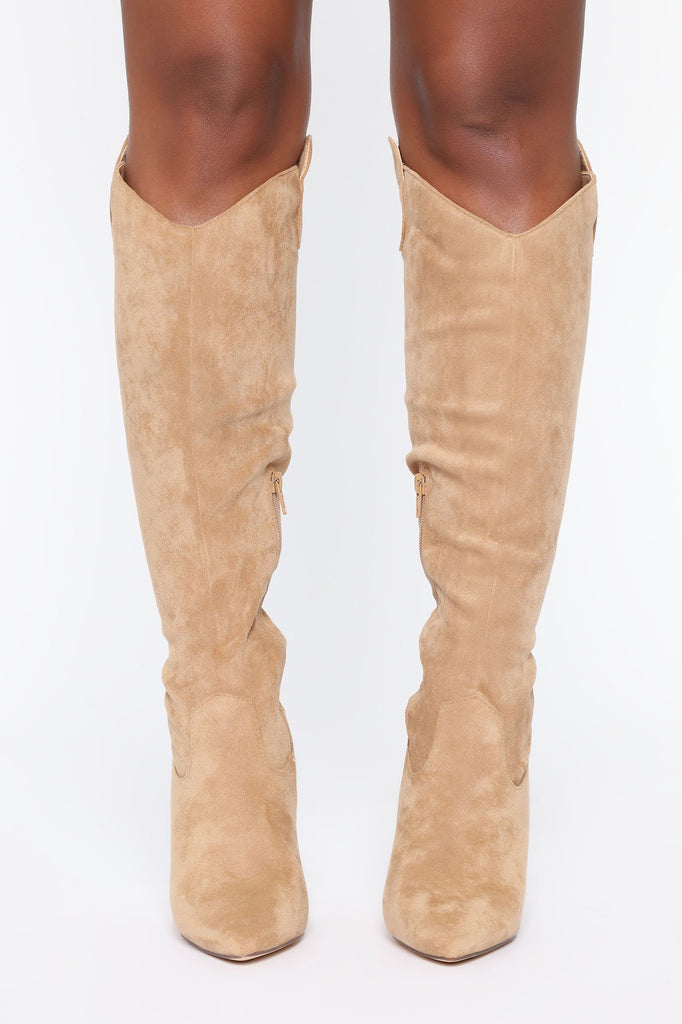 You Got A Problem Boots - Nude