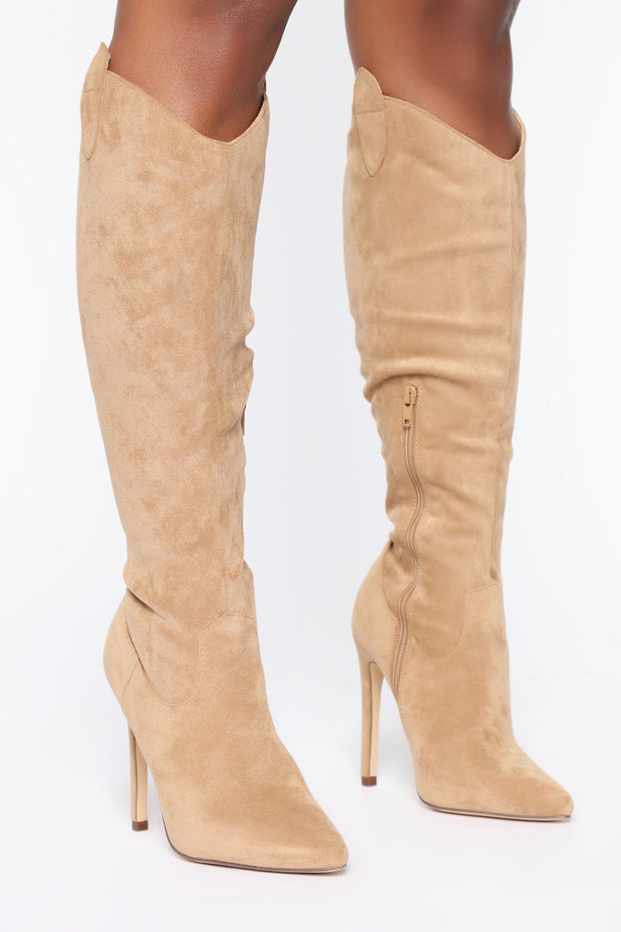 You Got A Problem Boots - Nude