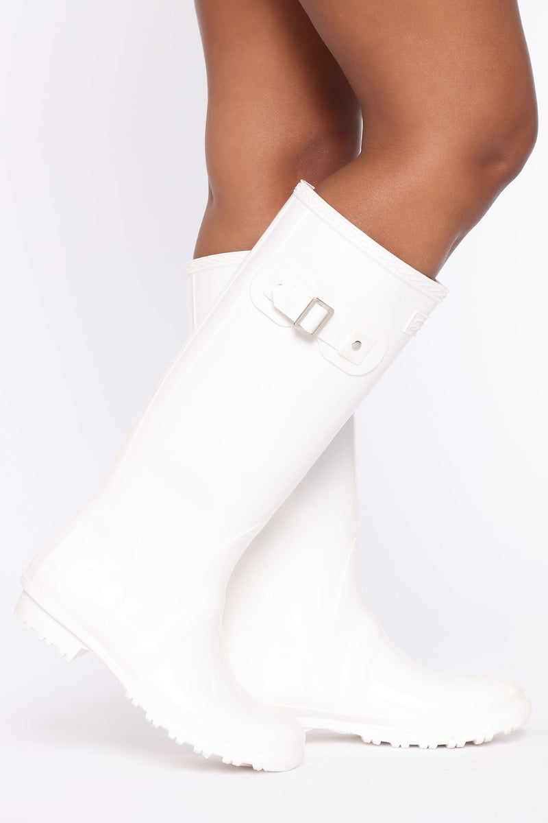Don't Rain On Me Boots - White