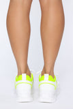 Standoffish Sneaker - Neon Yellow