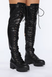 No Time For Fools Boot - Black
