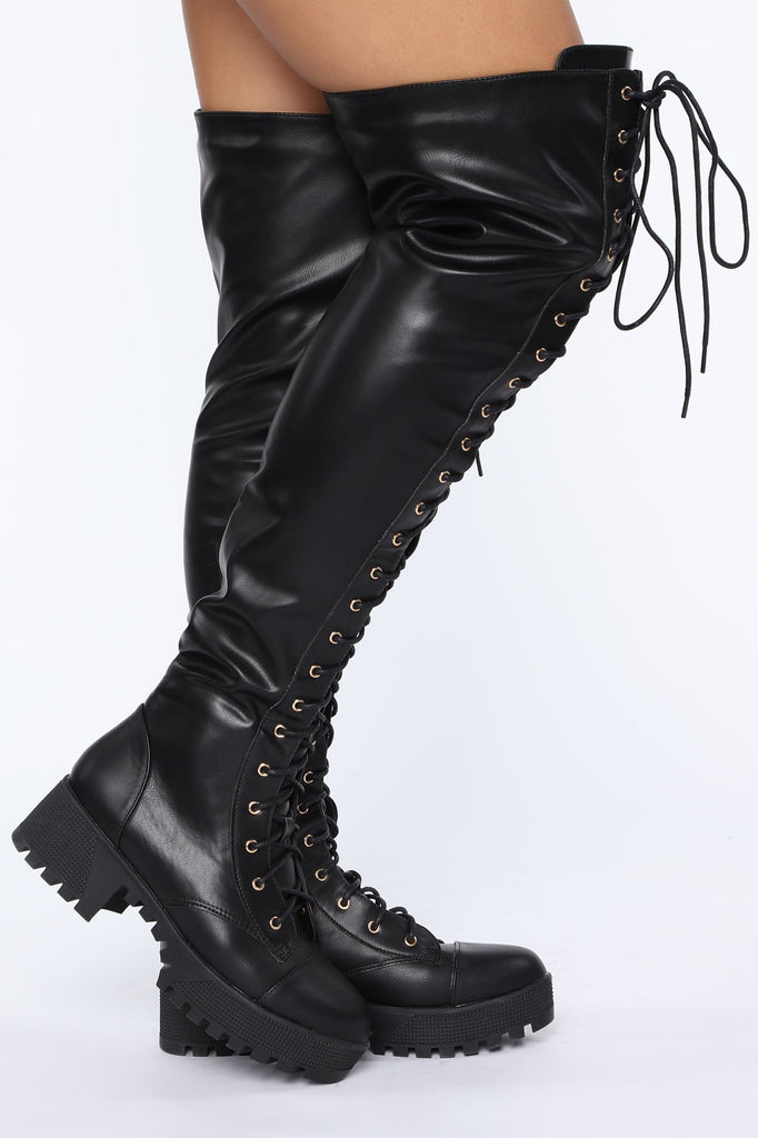 No Time For Fools Boot - Black