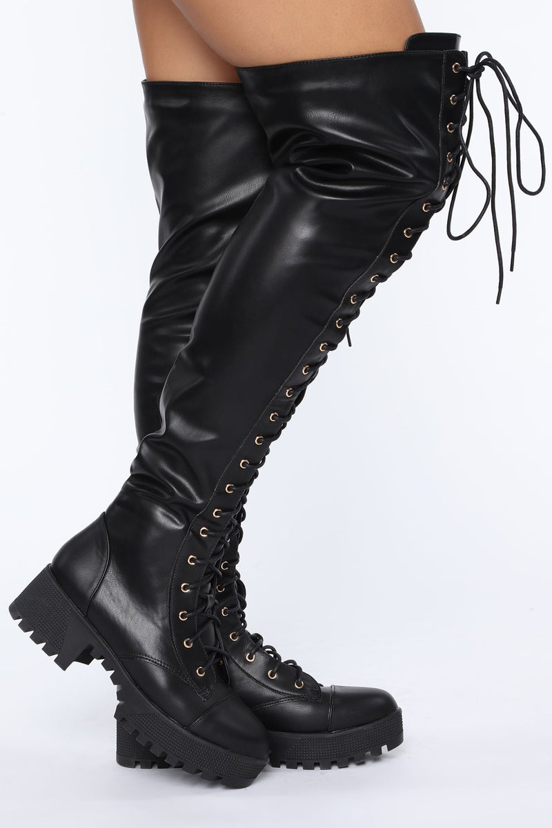 No Time For Fools Boot - Black