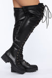 No Time For Fools Boot - Black