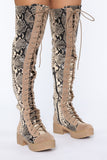 No Time For Fools Boot - Nude