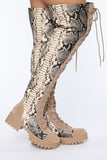 No Time For Fools Boot - Nude