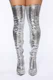 Now You See Me Boots - Silver