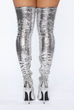 Now You See Me Boots - Silver