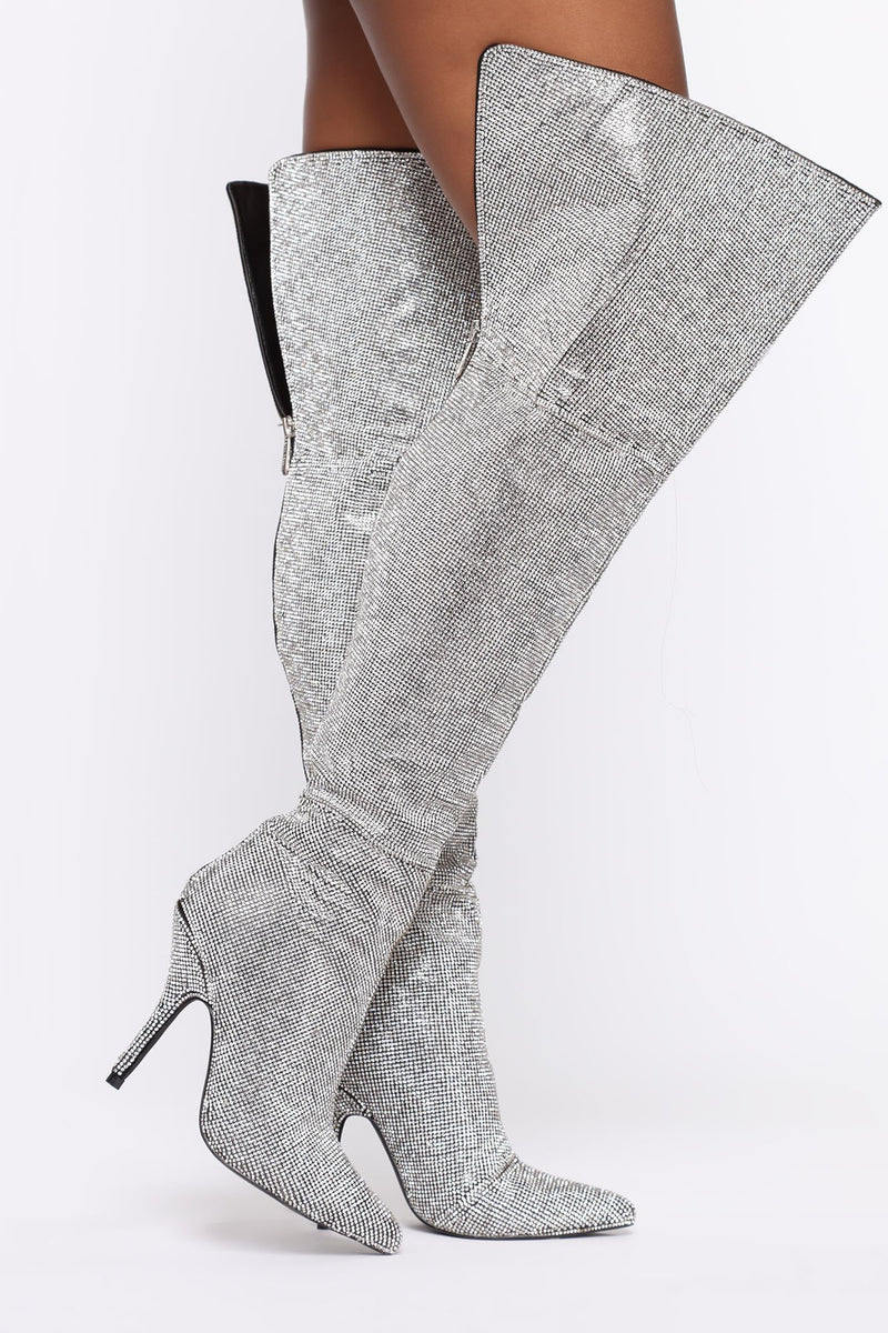 Star Of All Shows Boot - Silver