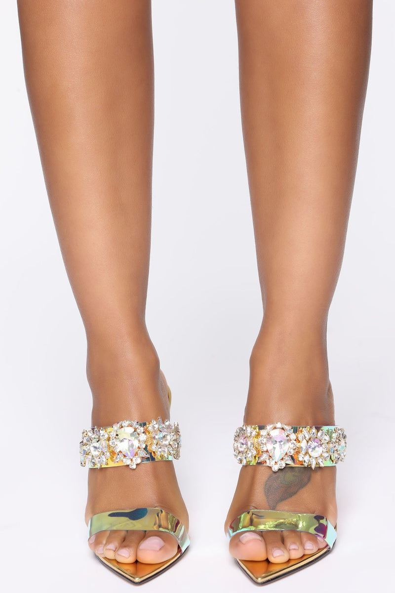 She's A Gem Heels - Gold