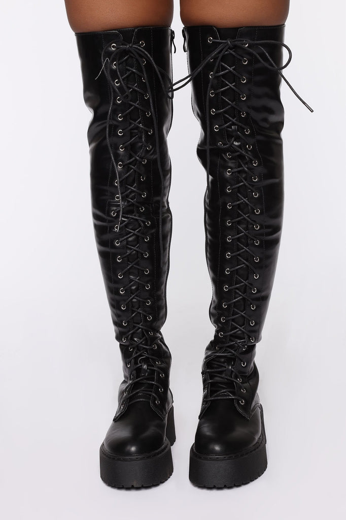 Double Time Boots - Black