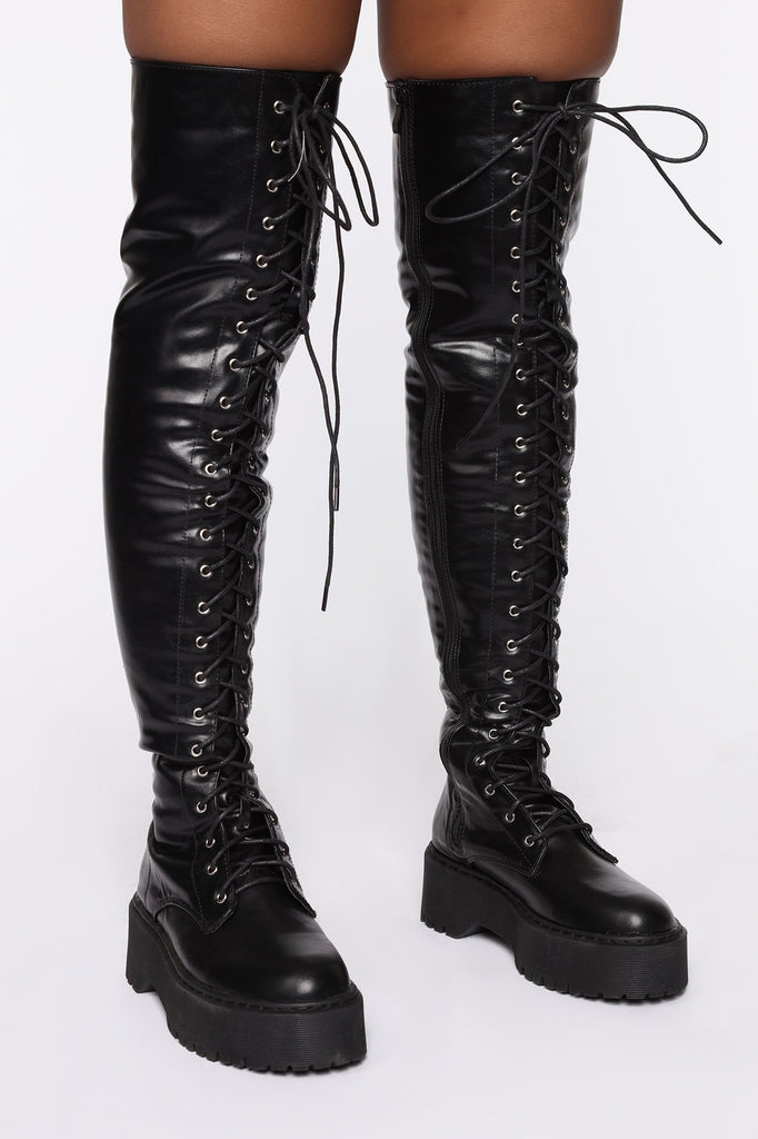 Double Time Boots - Black