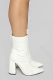 In Disguise Bootie- White Croc