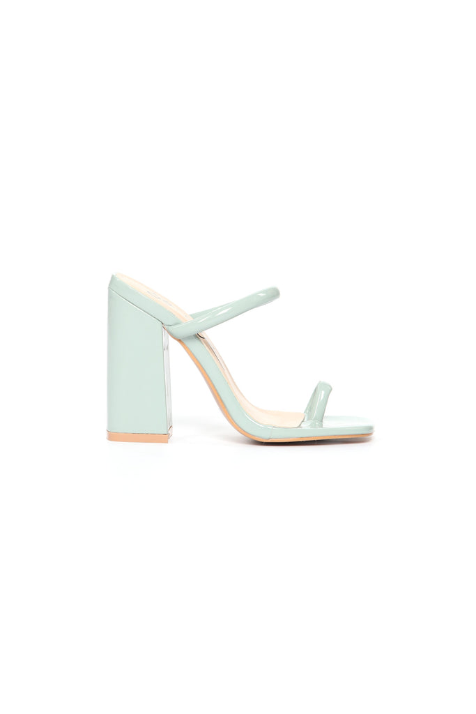 Look Away Heeled Sandals - Mint