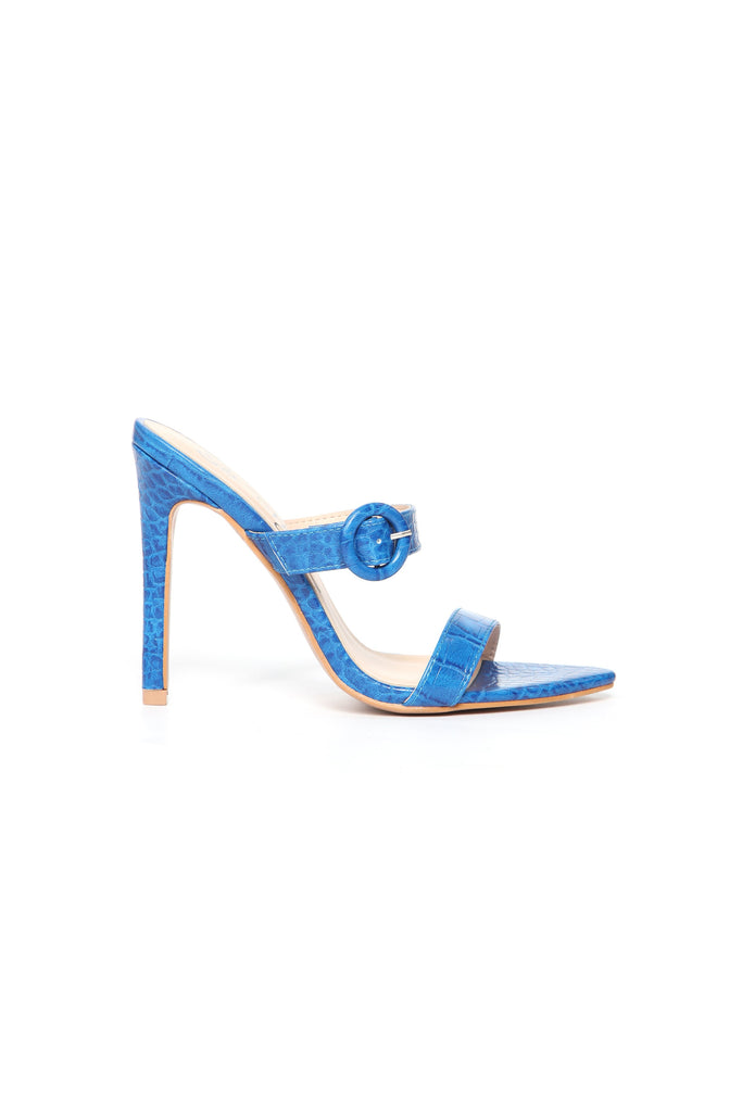 Risk Taker Heeled Sandals - Blue