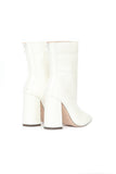 In Disguise Bootie- White Croc