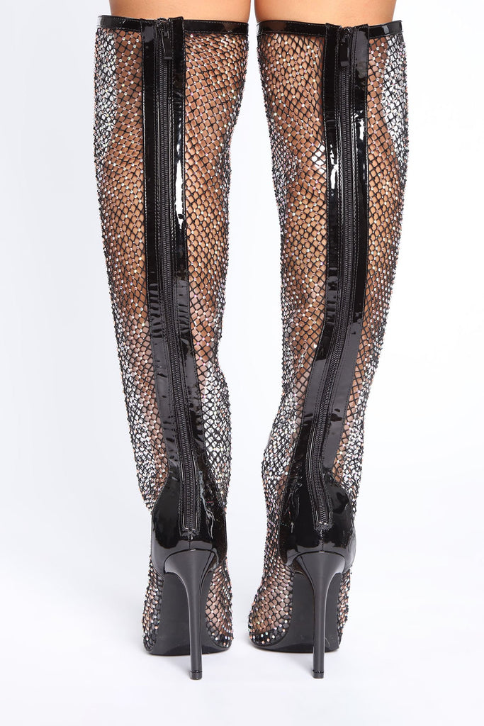 Pure Magic Over The Knee Boots - Black