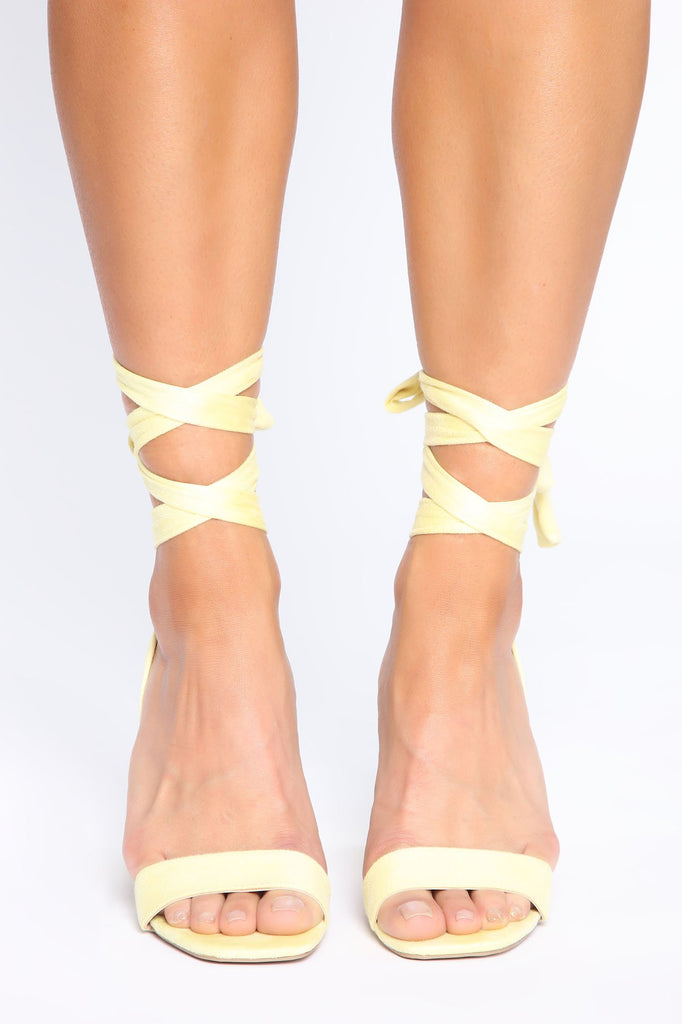 Sweet Lover Heeled Sandals - Yellow