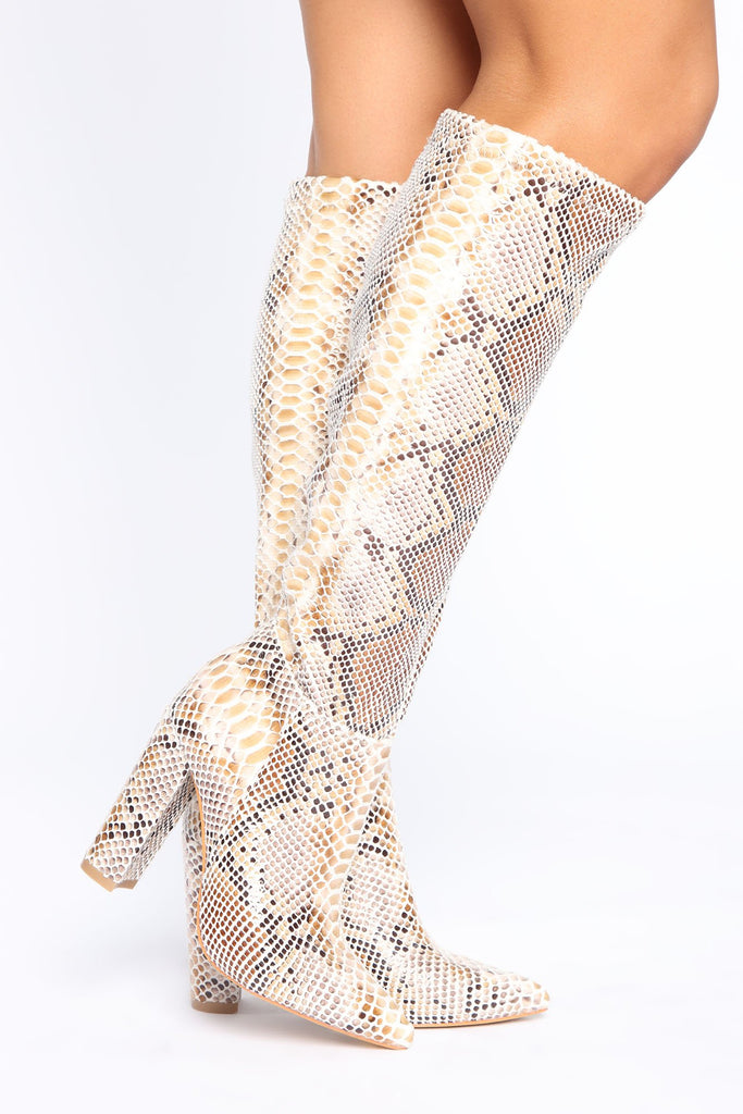 At Your Own Risk Boots - Multi Color
