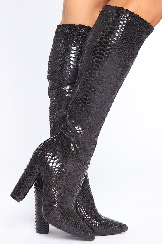 At Your Own Risk Boots - Black