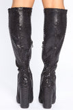 At Your Own Risk Boots - Black