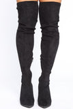Autumn Calls Heeled Boot - Black