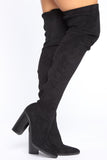 Autumn Calls Heeled Boot - Black