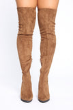 Autumn Calls Heeled Boot - Olive