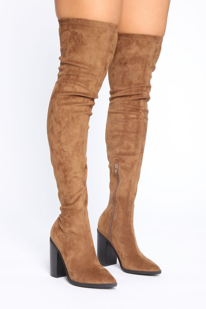 Autumn Calls Heeled Boot - Olive