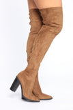 Autumn Calls Heeled Boot - Olive