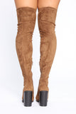 Autumn Calls Heeled Boot - Olive